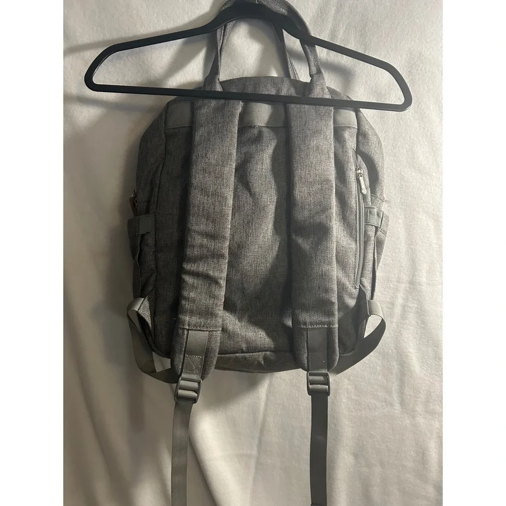 Ruvalino Diaper Bag Backpack Grey Heathered Travel Multi-Function Large Capacity